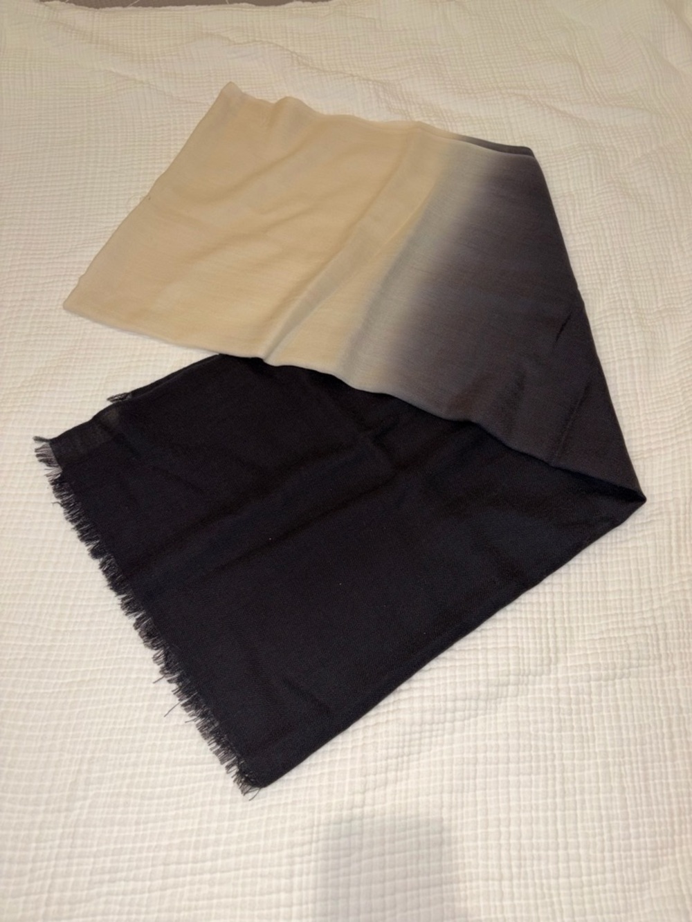 JCrew Ombre Scarf - Beige to Black